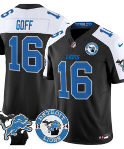 Men's Detroit Lions 2024 Vapor Limited Jersey - Est. 1934 Patch - All Stitched