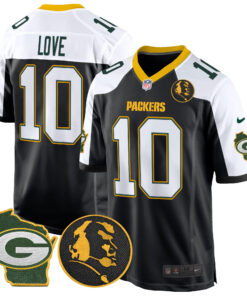 Men's Green Bay Packers John Madden & Home Patch Game Jersey - All Stitched