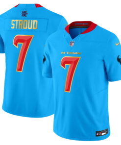 Men's Houston Texans 2024 Gold Trim Vapor Limited Jersey - All Stitched