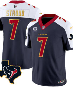 Men's Houston Texans Gold Trim Vapor Jersey - All Stitched