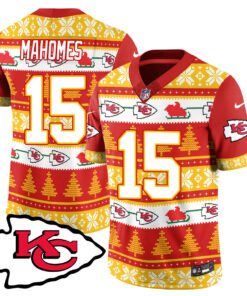 Men's Kansas City Chiefs 2024 Christmas Vapor Limited Jersey - Printed