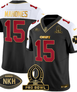 Men's Kansas City Chiefs 2024 Pro Bowl Patch Vapor Jersey - All Stitched