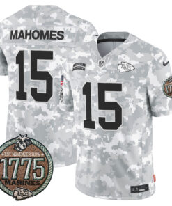 Men's Kansas City Chiefs 2024 Salute to Service Establishment Year Patch Vapor Limited Jersey - All Stitched
