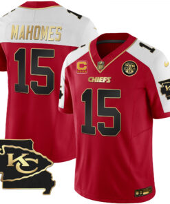 Men's Kansas City Chiefs Missouri Patch Vapor Limited Jersey - All Stitched