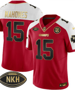 Men's Kansas City Chiefs NKH Patch 2023 Vapor Limited Jersey - All Stitched