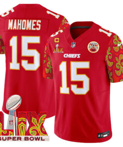 Men's Kansas City Chiefs Super Bowl LIX Style Vapor Limited Jersey - All Stitched