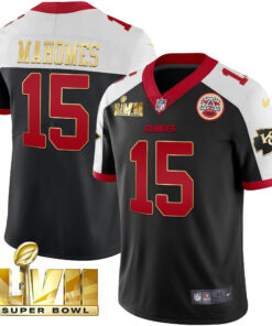 Men's Kansas City Chiefs Super Bowl LVII Alternate Gold Vapor Jersey - All Stitched