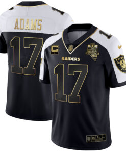 Men's Las Vegas Raiders Alternate Vapor Black Gold & Black Inverted Limited Inaugural Season Patch - All Stitched