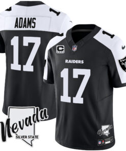 Men's Las Vegas Raiders Nevada Silver State Patch Vapor Jersey V2 - All Stitched
