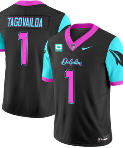 Men's Miami Dolphins "Miami Vice" Vapor Limited Jersey - All Stitched