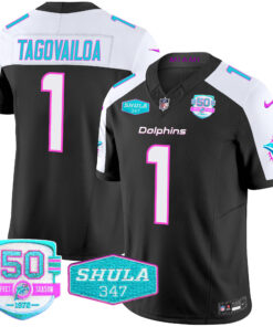 Men's Miami Dolphins "Miami Vice" Vapor Limited Jersey V2 - All Stitched