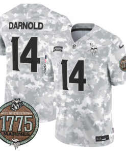 Men's Minnesota Vikings 2024 Salute to Service Establishment Year Patch Vapor Limited Jersey - All Stitched