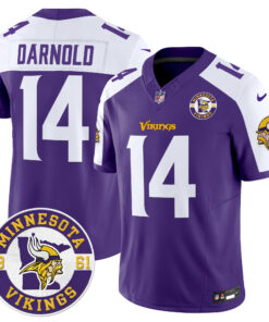 Men's Minnesota Vikings 2024 Vapor Limited Jersey V2 - Est. 1961 Patch - All Stitched