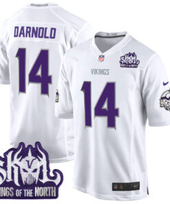 Men's Minnesota Vikings 2024 Winter Warrior Skol Patch Game Jersey - All Stitched