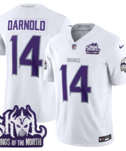 Men's Minnesota Vikings 2024 Winter Warrior Skol Patch Vapor Limited Jersey - All Stitched