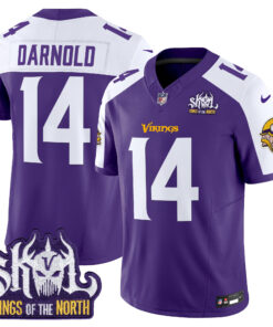 Men's Minnesota Vikings Kings Of The North Patch Vapor Limited Jersey - All Stitched