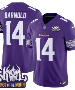 Men's Minnesota Vikings Kings Of The North Patch Vapor Limited Jersey V2 - All Stitched