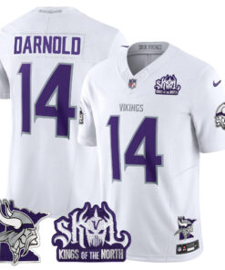 Men's Minnesota Vikings Kings Of The North Patch Vapor Limited Jersey V3 - All Stitched