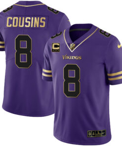 Men's Minnesota Vikings Purple Gold Vapor Jersey - All Stitched