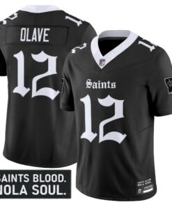 Men's New Orleans Saints 'Gothic Vieux Carré Edition' Vapor Jersey - All Stitched