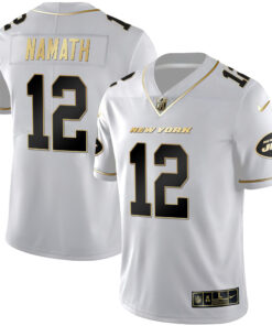 Men's New York Jets Black Gold & White Gold Vapor Limited - All Stitched