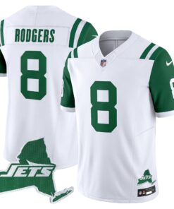 Men's New York Jets Home Patch Vapor Legacy Limited Jersey - All Stitched