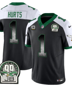 Men's Philadelphia Eagles Arch Smoke Kelly Green Vapor Jersey - All Stitched