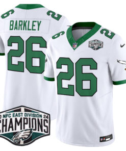 Men's Philadelphia Eagles Kelly Green 2024 NFC East Division Champions Vapor Limited Jersey V2 - All Stitched