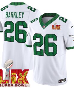 Men's Philadelphia Eagles Kelly Green St. Patrick's Day Super Bowl LIX Patch Vapor Limited Jersey - All Stitched