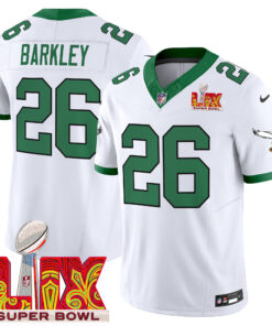Men's Philadelphia Eagles Kelly Green Super Bowl LIX Patch Vapor Limited Jersey - All Stitched