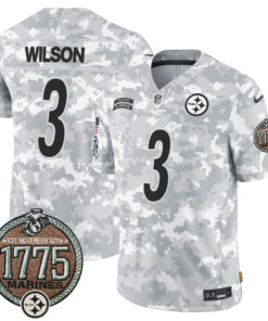 Men's Pittsburgh Steelers 2024 Salute to Service Establishment Year Patch Vapor Limited Jersey - All Stitched