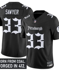 Men's Pittsburgh Steelers 'Gothic Steel City Edition' Vapor Limited Jersey - All Stitched