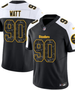 Men's Pittsburgh Steelers Grunge Vapor Limited Jersey - All Stitched