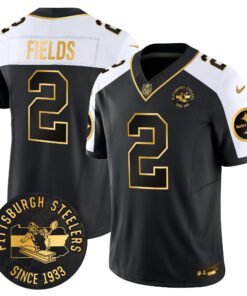 Men's Pittsburgh Steelers Throwback 1933 Patch Gold Vapor Limited Jersey - All Stitched