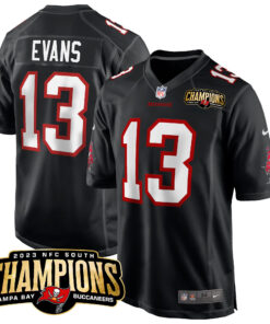 Men's Tampa Bay Buccaneers 2023 NFC South Champions Patch Game Jersey - All Stitched