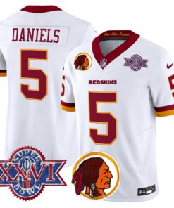 Men's Washington Commanders Throwback 1992 Super Bowl XXVI Patch Vapor Limited Jersey V2 - All Stitched