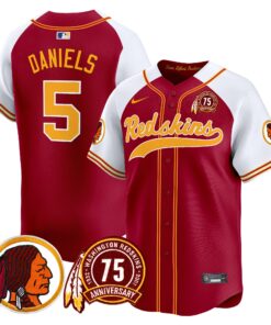 Men's Washington Redskins 75th Patch Throwback Vapor Premier Limited Jersey - All Stitched