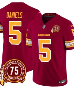 Men's Washington Redskins 75th Patch Vapor Limited Jersey - All Stitched