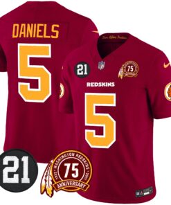 Men's Washington Redskins 75th & Sean Taylor Patch Vapor Limited Jersey - All Stitched