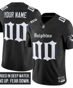 Miami Dolphins 'Gothic Deep Water Edition' Vapor Limited Custom Jersey - All Stitched