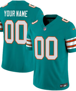 Miami Dolphins Vapor Limited Custom Jersey - All Stitched