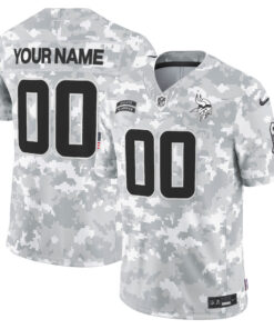 Minnesota Vikings 2024 Salute to Service Vapor Limited Custom Jersey - All Stitched