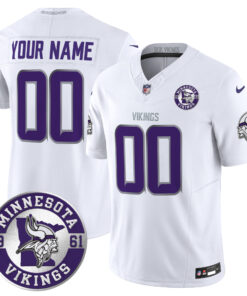 Minnesota Vikings 2024 Vapor Limited Custom Jersey - Est. 1961 Patch - All Stitched