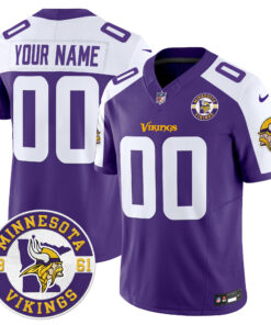 Minnesota Vikings 2024 Vapor Limited Custom Jersey V2 - Est. 1961 Patch - All Stitched