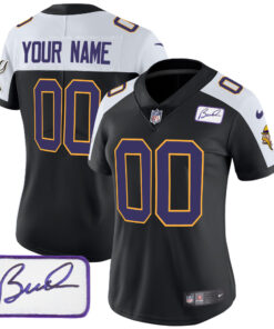 Minnesota Vikings Bud Grant Patch Classic Limited Custom Jersey V3 - All Stitched
