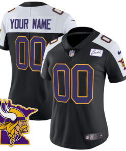 Minnesota Vikings Bud Grant Patch Classic Limited Custom Jersey V5 - All Stitched