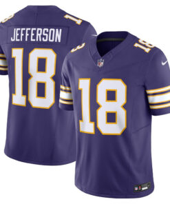 Minnesota Vikings Justin Jefferson Purple F.U.S.E. Limited Jersey - All Stitched