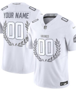 Minnesota Vikings Platinum MVP Vapor Limited Custom Jersey - All Stitched