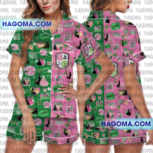 Wicked Changed For Good 2025 Christmas Holidays Satin Pajamas Set