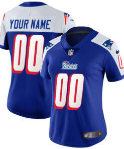 New England Patriots 1996 Throwback Limited Vapor Custom Jersey - All Stitched